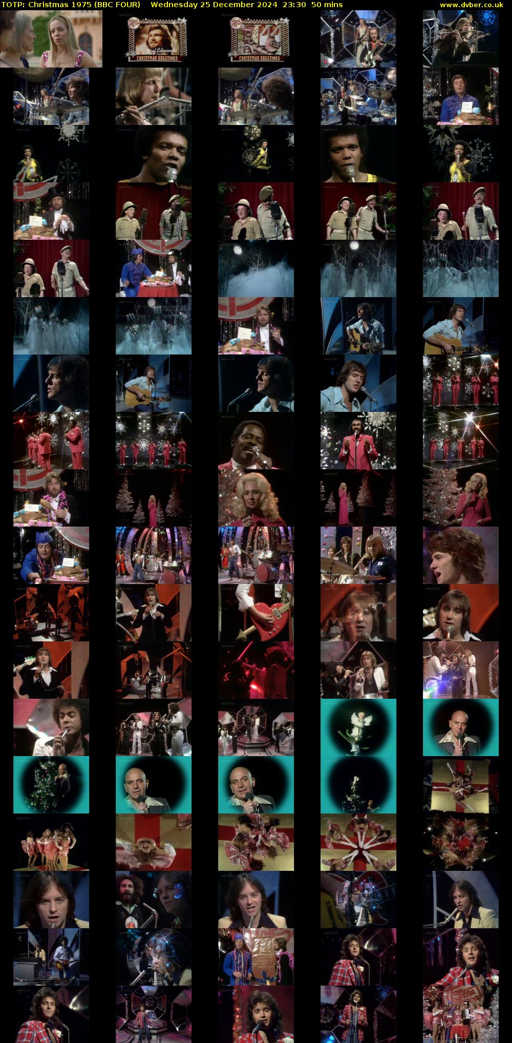 TOTP: Christmas 1975 (BBC FOUR) Wednesday 25 December 2024 23:30 - 00:20