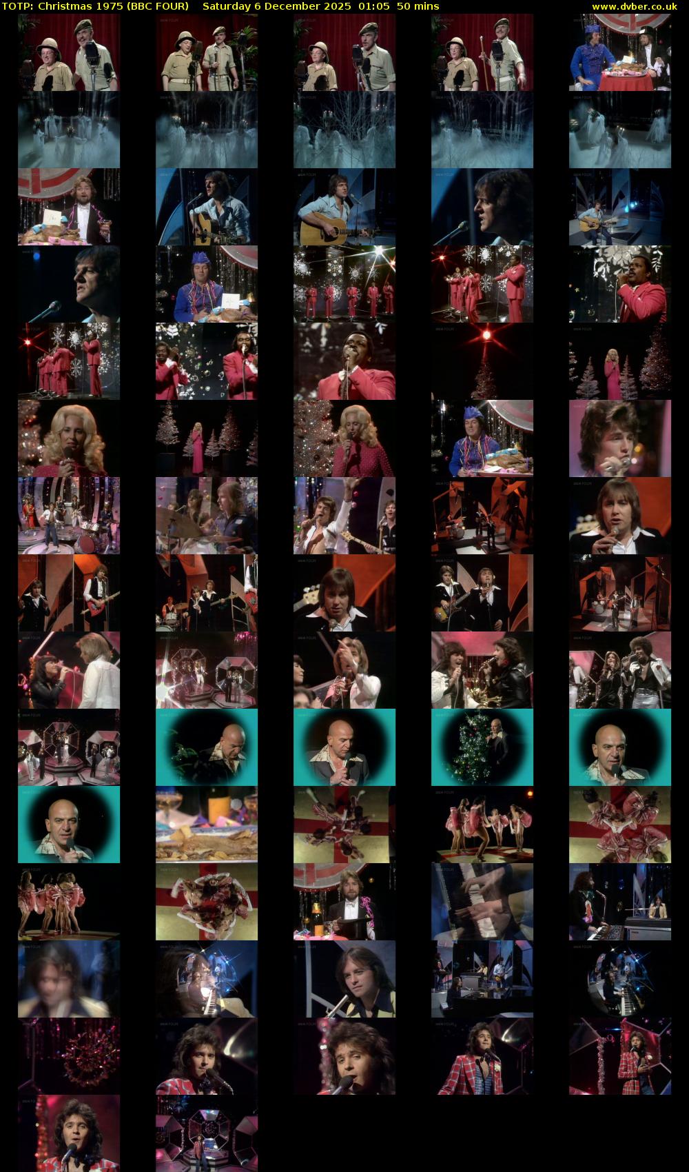 TOTP: Christmas 1975 (BBC FOUR) Saturday 6 December 2025 01:05 - 01:55