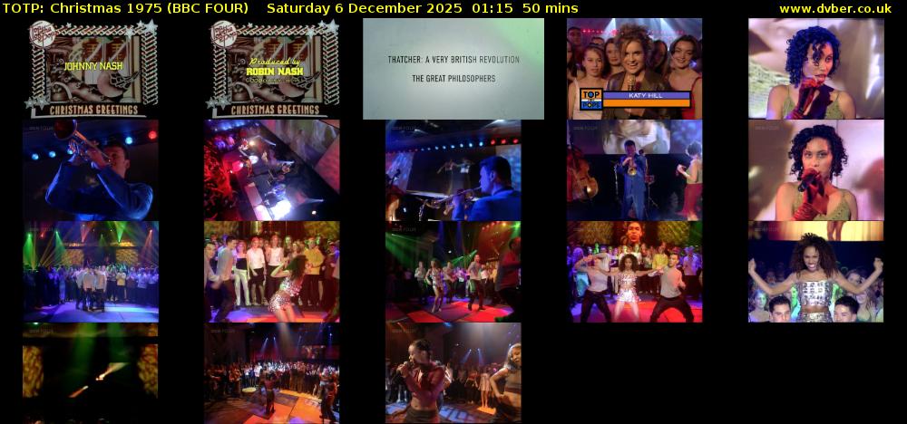 TOTP: Christmas 1975 (BBC FOUR) Saturday 6 December 2025 01:15 - 02:05