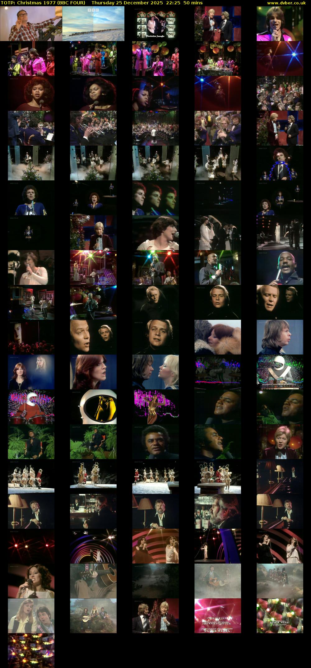 TOTP: Christmas 1977 (BBC FOUR) Thursday 25 December 2025 22:25 - 23:15