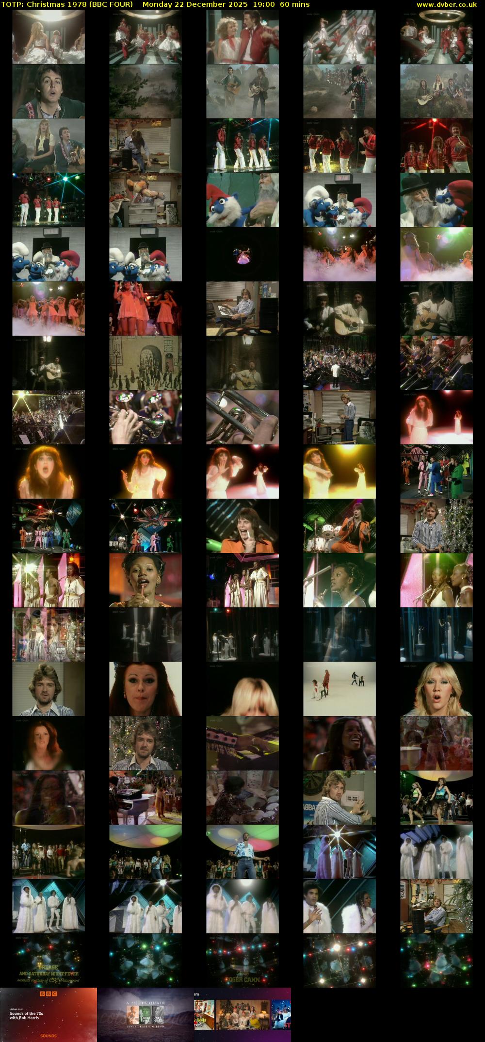 TOTP: Christmas 1978 (BBC FOUR) Monday 22 December 2025 19:00 - 20:00