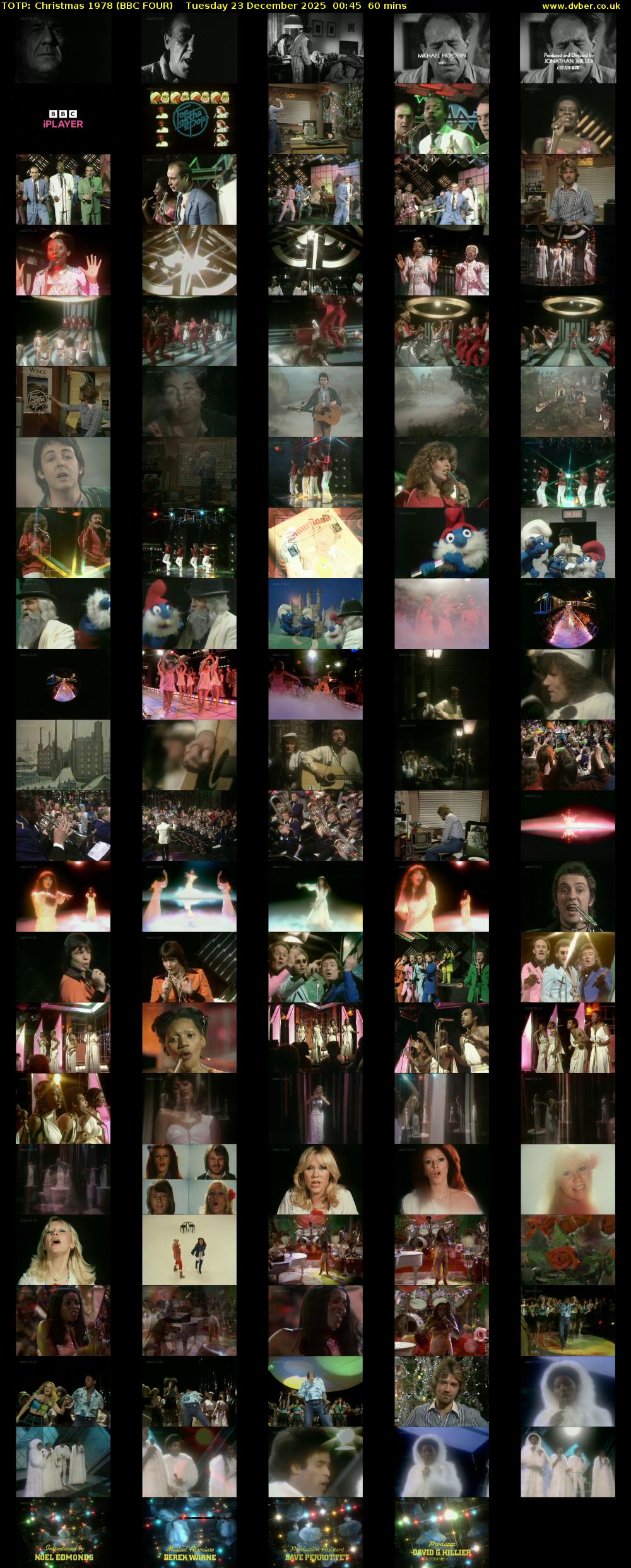 TOTP: Christmas 1978 (BBC FOUR) Tuesday 23 December 2025 00:45 - 01:45