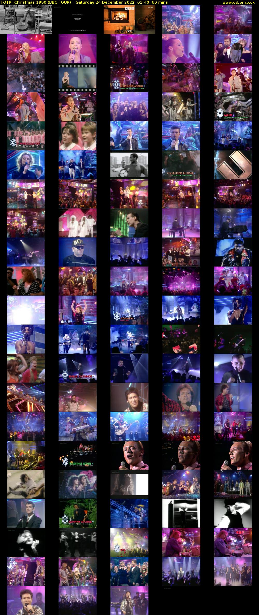 TOTP: Christmas 1990 (BBC FOUR) Saturday 24 December 2022 01:40 - 02:40
