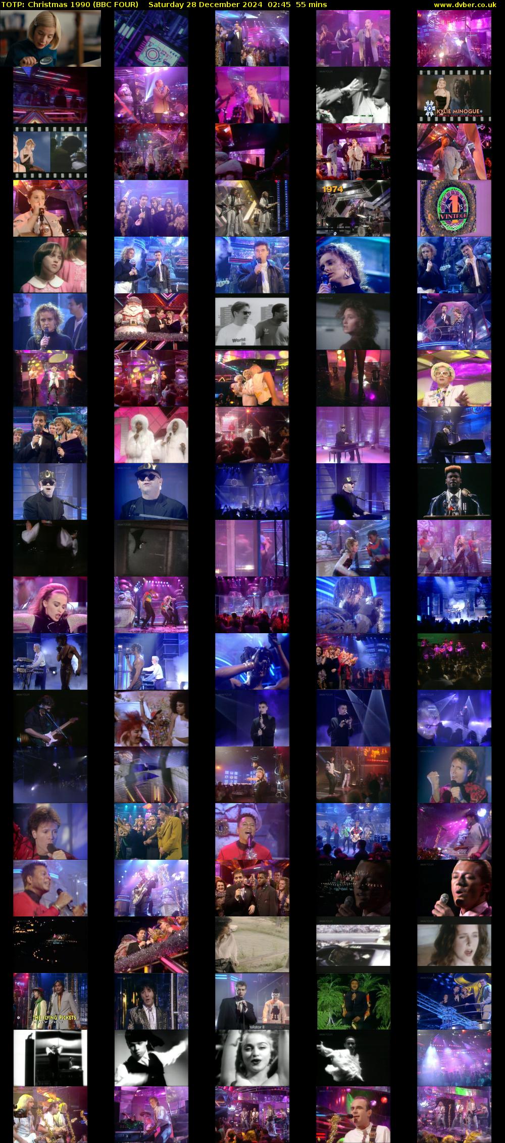 TOTP: Christmas 1990 (BBC FOUR) Saturday 28 December 2024 02:45 - 03:40