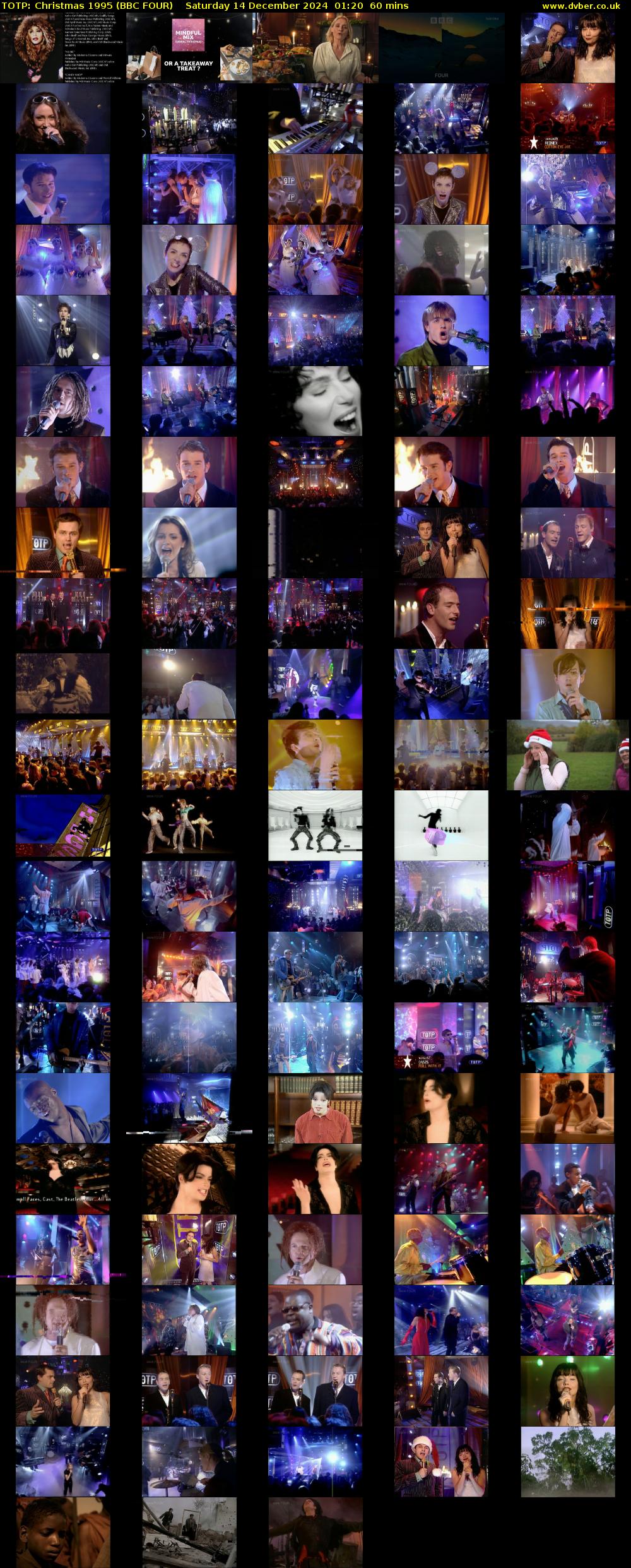 TOTP: Christmas 1995 (BBC FOUR) Saturday 14 December 2024 01:20 - 02:20