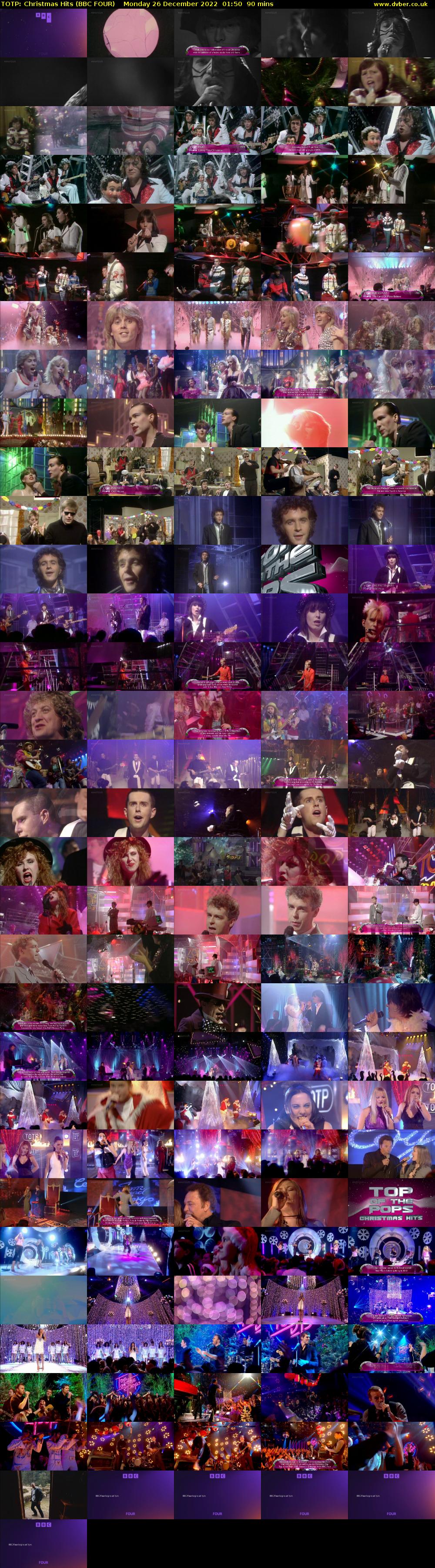 TOTP: Christmas Hits (BBC FOUR) Monday 26 December 2022 01:50 - 03:20