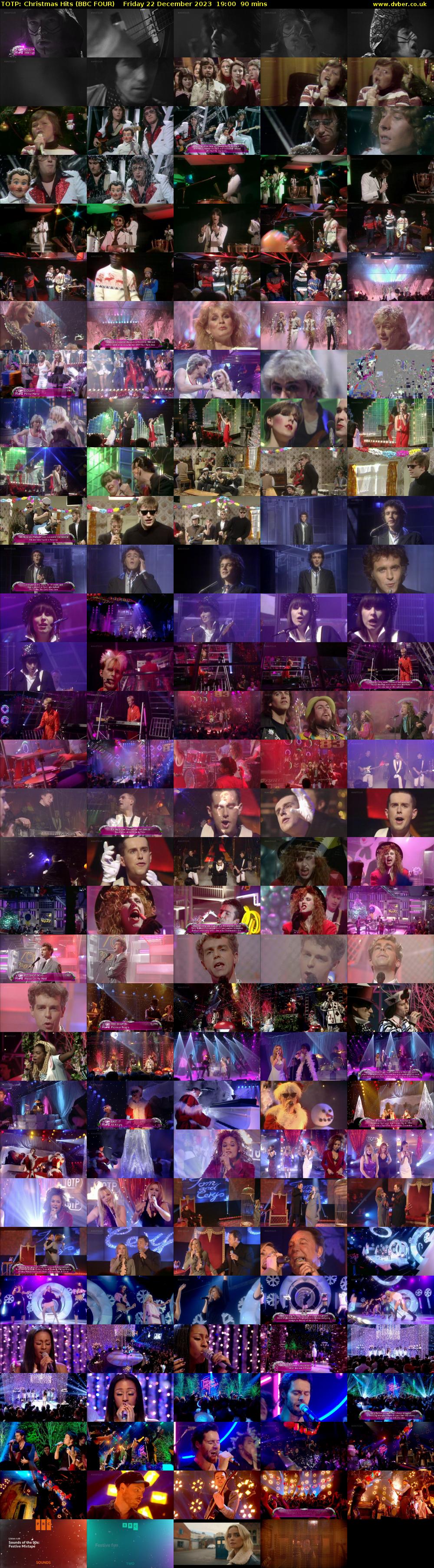 TOTP: Christmas Hits (BBC FOUR) Friday 22 December 2023 19:00 - 20:30