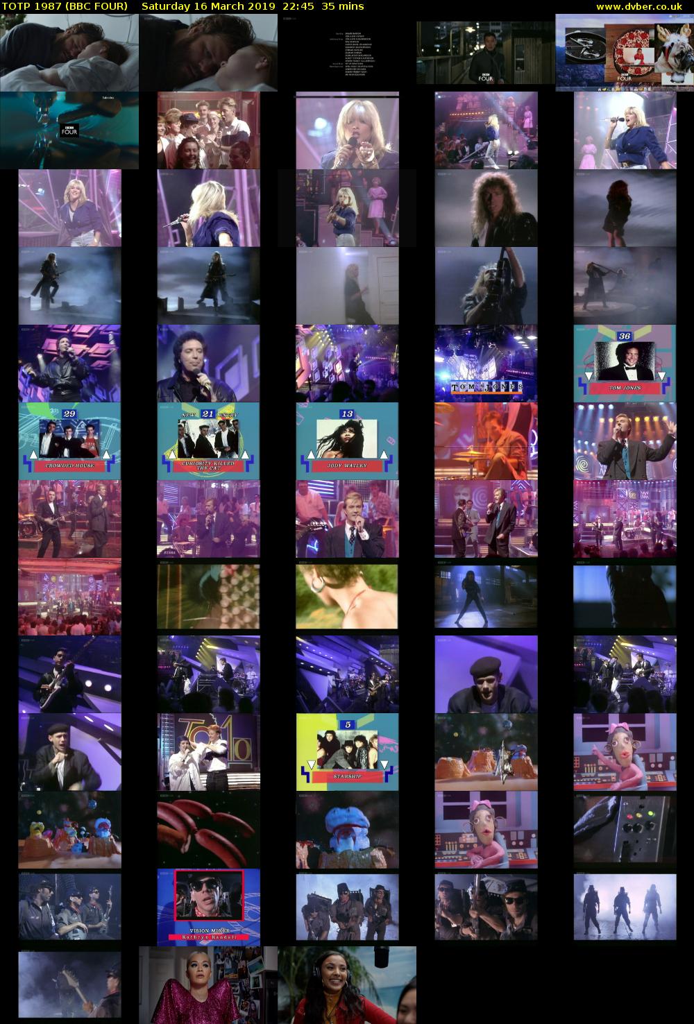 TOTP 1987 (BBC FOUR) Saturday 16 March 2019 22:45 - 23:20
