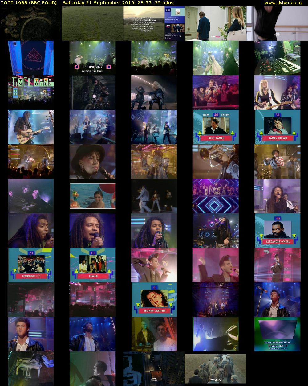 TOTP 1988 (BBC FOUR) Saturday 21 September 2019 23:55 - 00:30