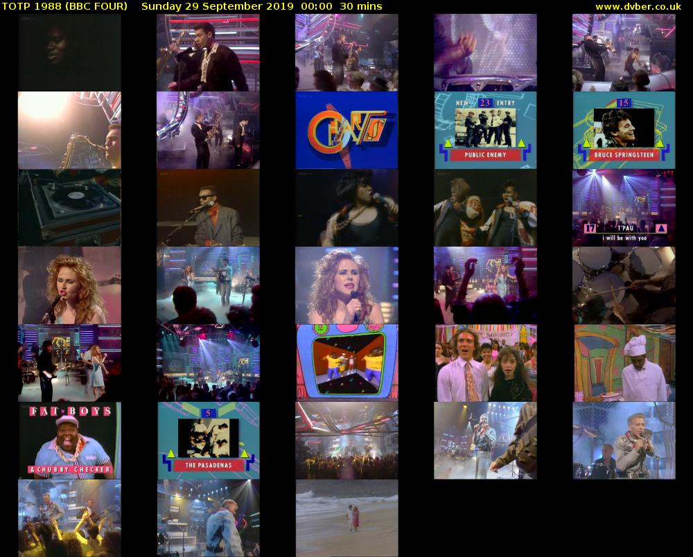 TOTP 1988 (BBC FOUR) Sunday 29 September 2019 00:00 - 00:30