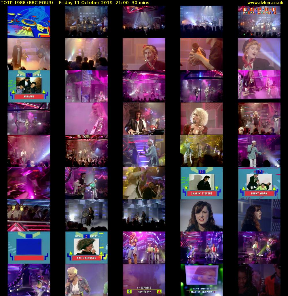 TOTP 1988 (BBC FOUR) Friday 11 October 2019 21:00 - 21:30