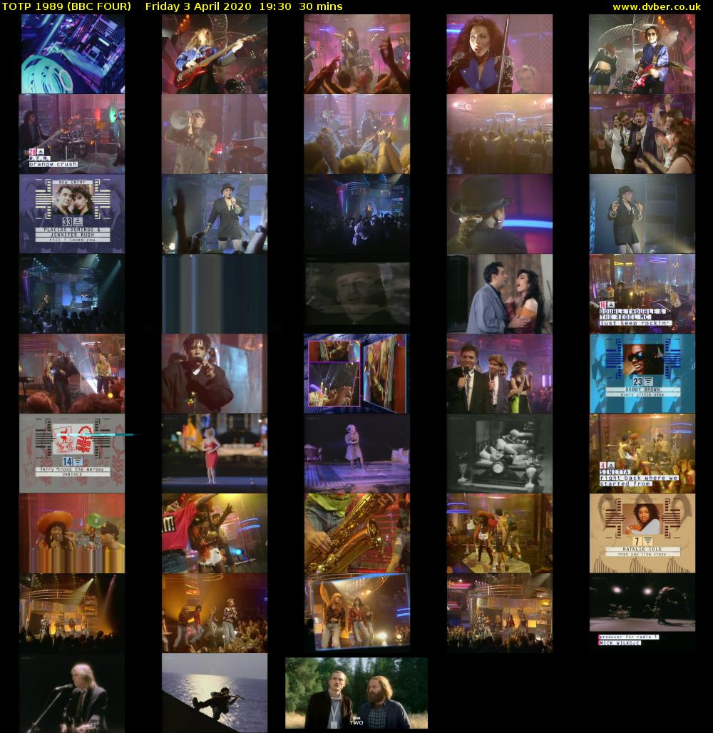 TOTP 1989 (BBC FOUR) Friday 3 April 2020 19:30 - 20:00