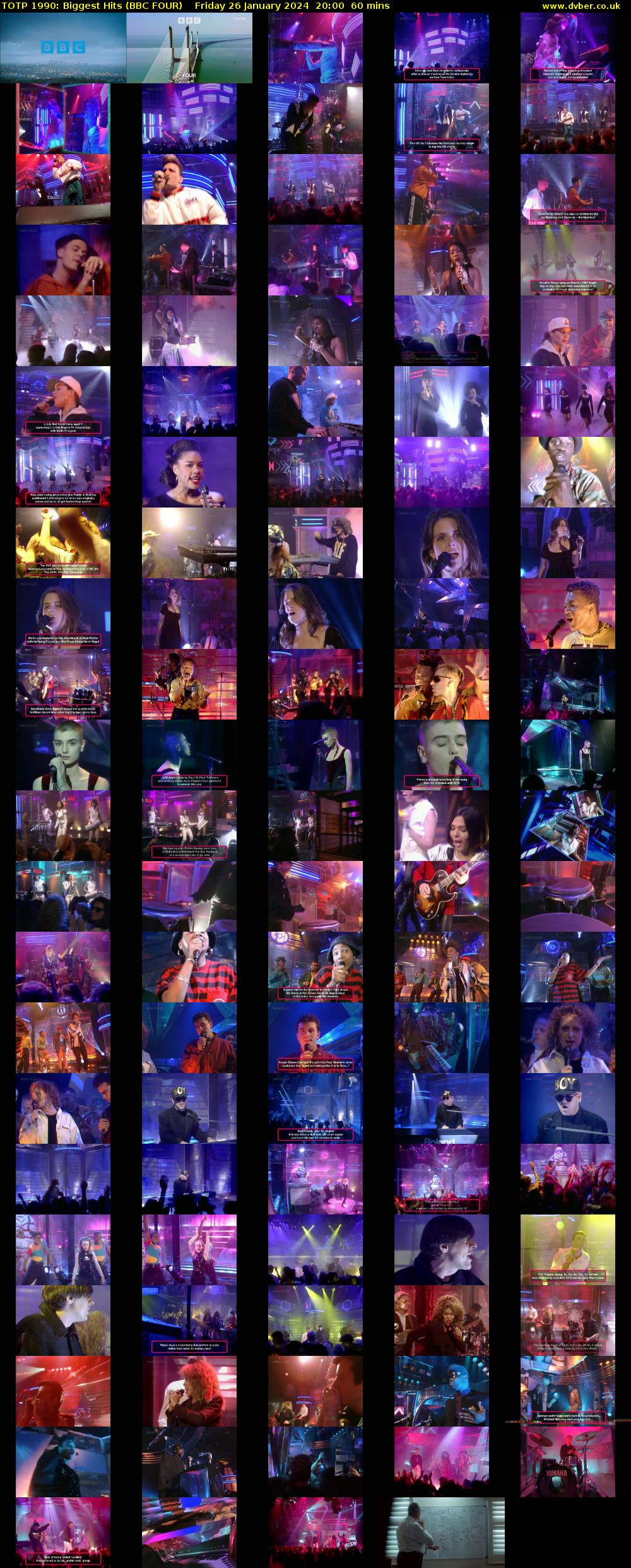 TOTP 1990: Biggest Hits (BBC FOUR) Friday 26 January 2024 20:00 - 21:00