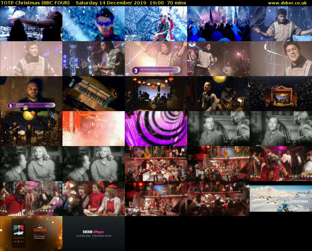 TOTP Christmas (BBC FOUR) Saturday 14 December 2019 19:00 - 20:10