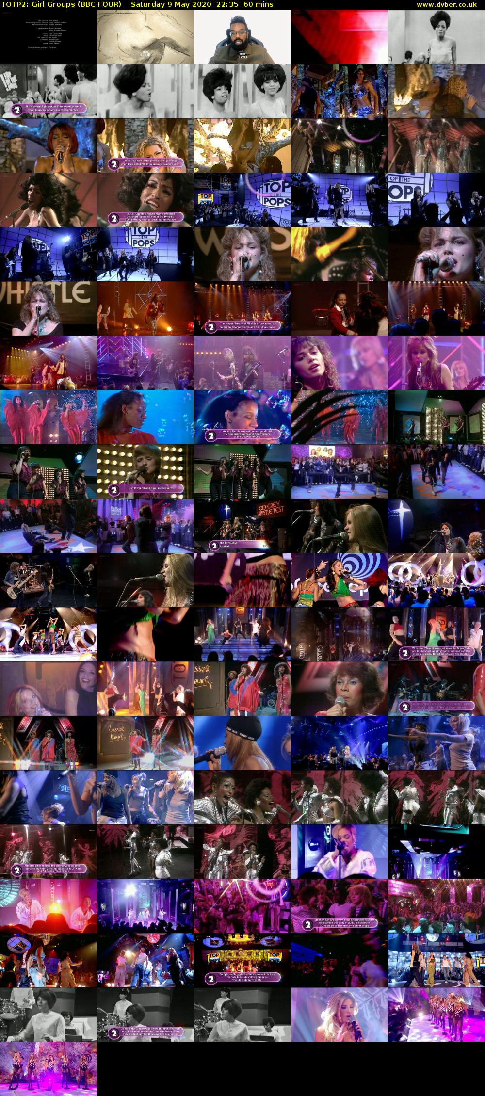 TOTP2: Girl Groups (BBC FOUR) Saturday 9 May 2020 22:35 - 23:35