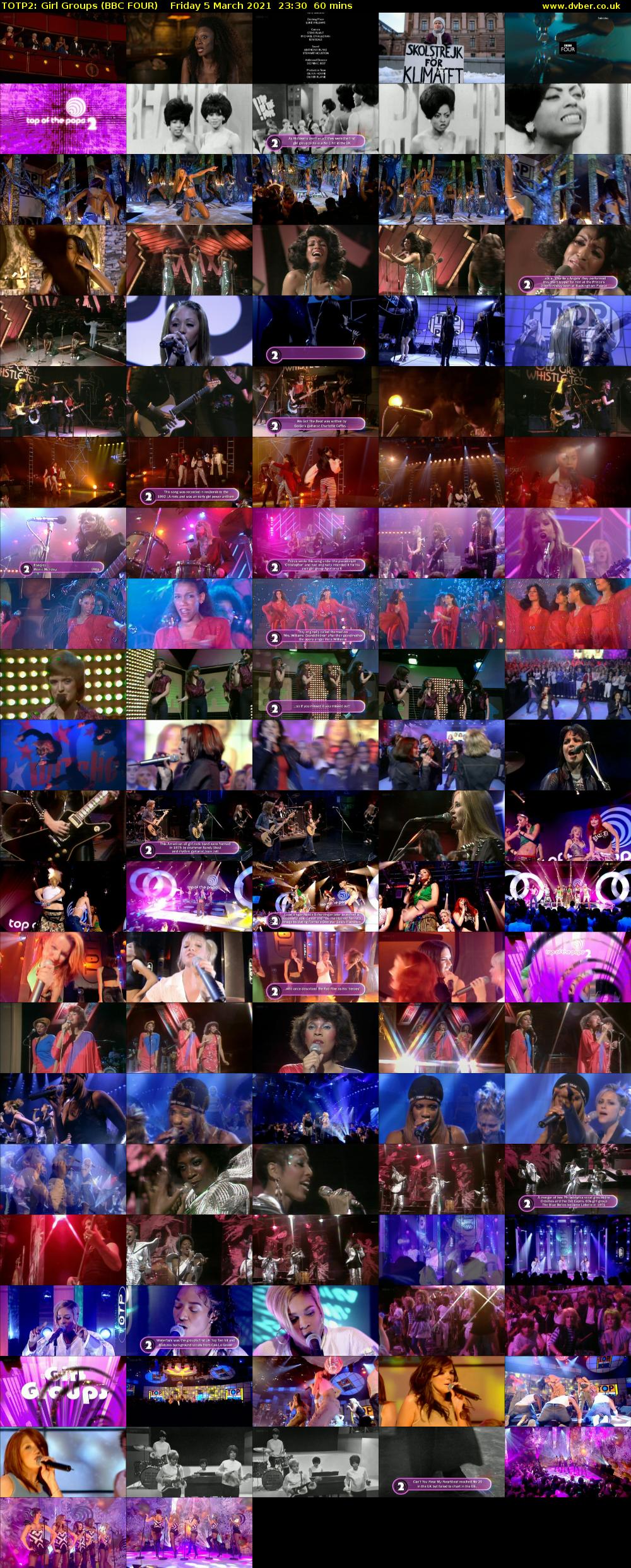 TOTP2: Girl Groups (BBC FOUR) Friday 5 March 2021 23:30 - 00:30