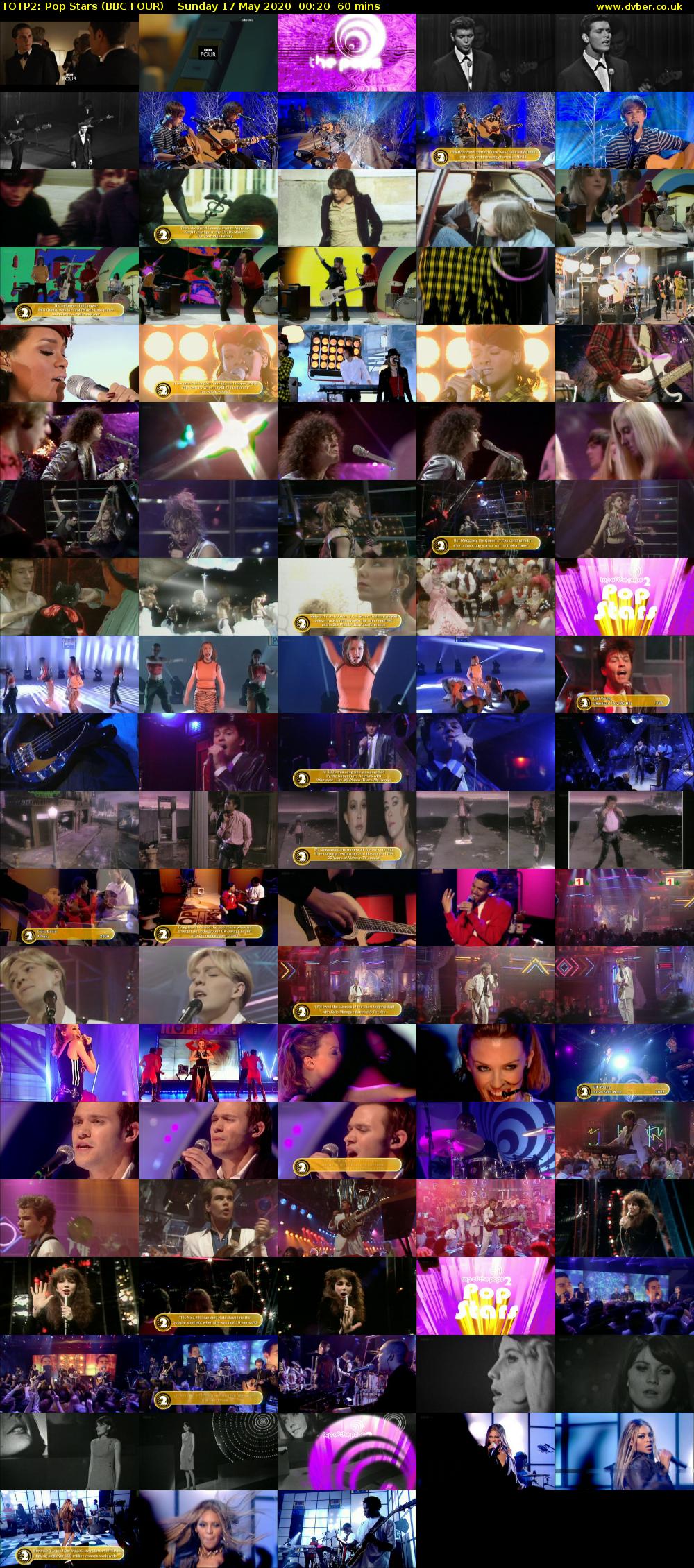 TOTP2: Pop Stars (BBC FOUR) Sunday 17 May 2020 00:20 - 01:20