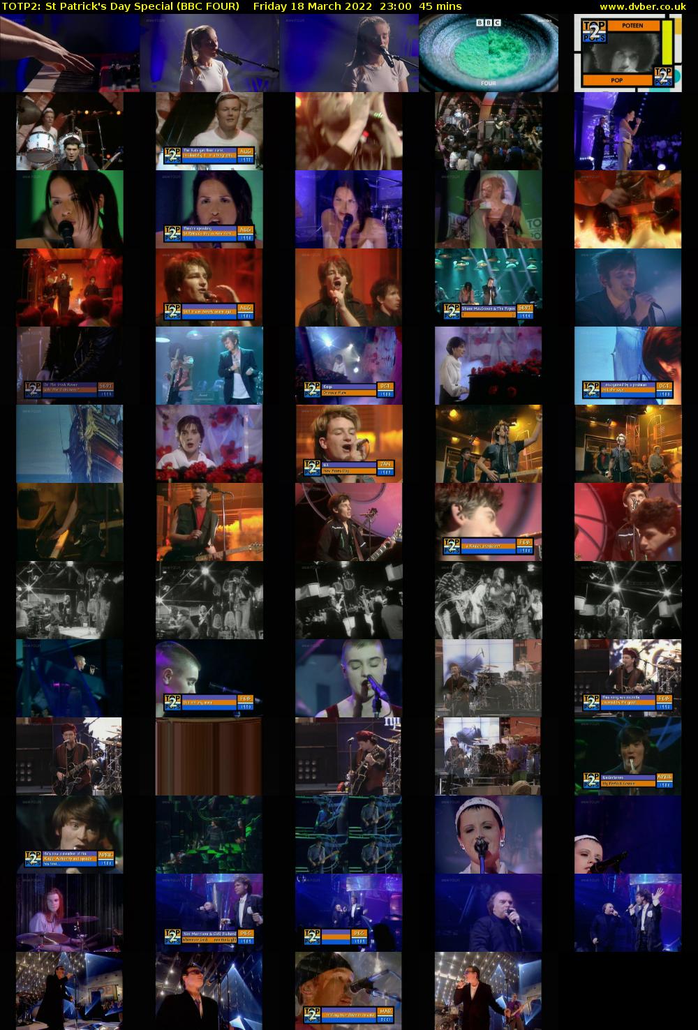 TOTP2: St Patrick's Day Special (BBC FOUR) Friday 18 March 2022 23:00 - 23:45
