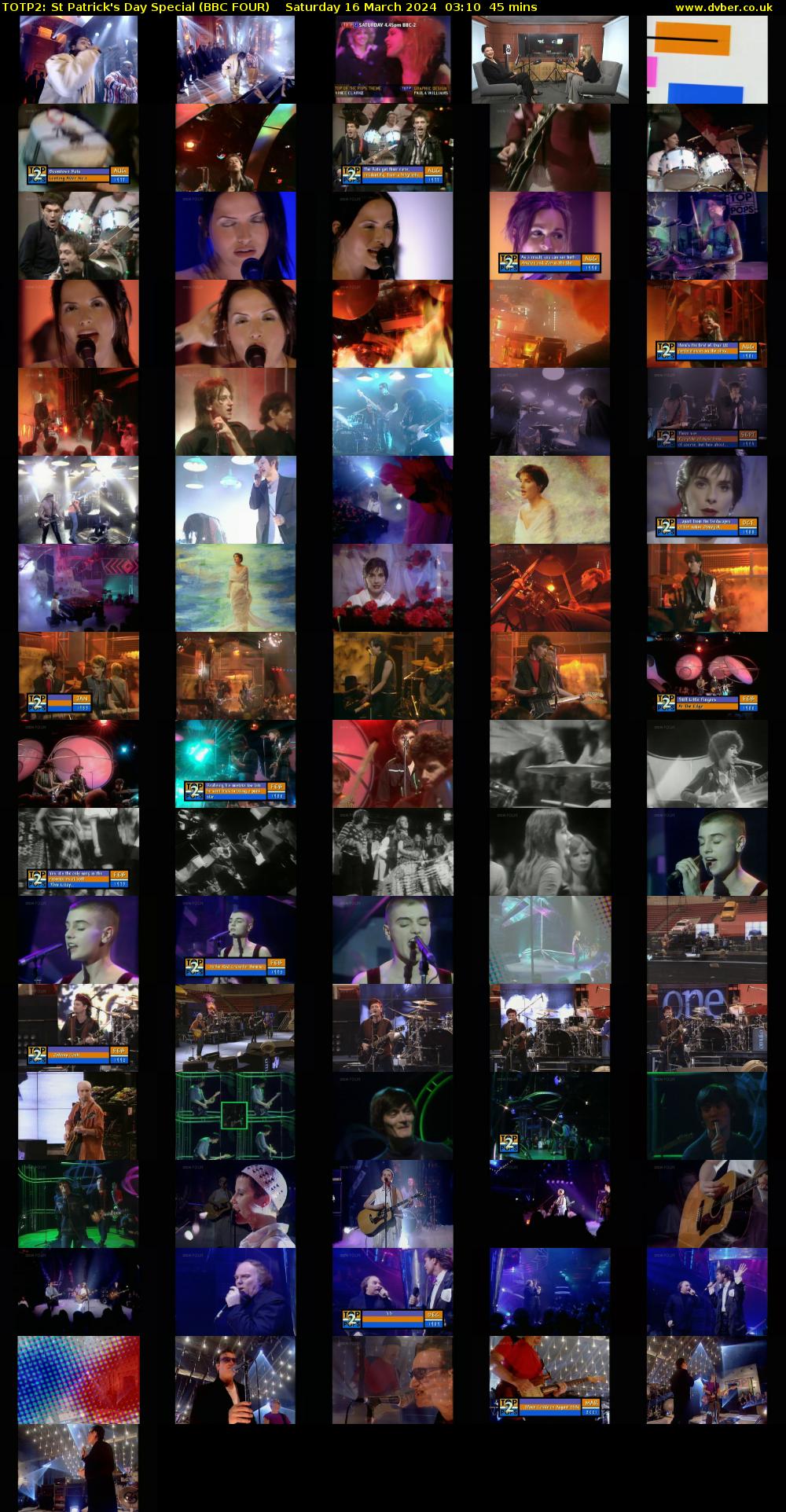 TOTP2: St Patrick's Day Special (BBC FOUR) Saturday 16 March 2024 03:10 - 03:55