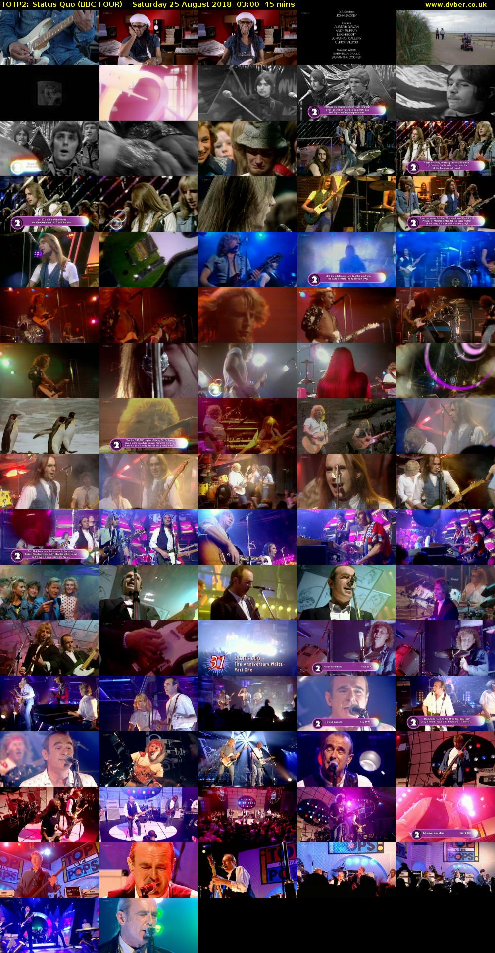 TOTP2: Status Quo (BBC FOUR) Saturday 25 August 2018 03:00 - 03:45