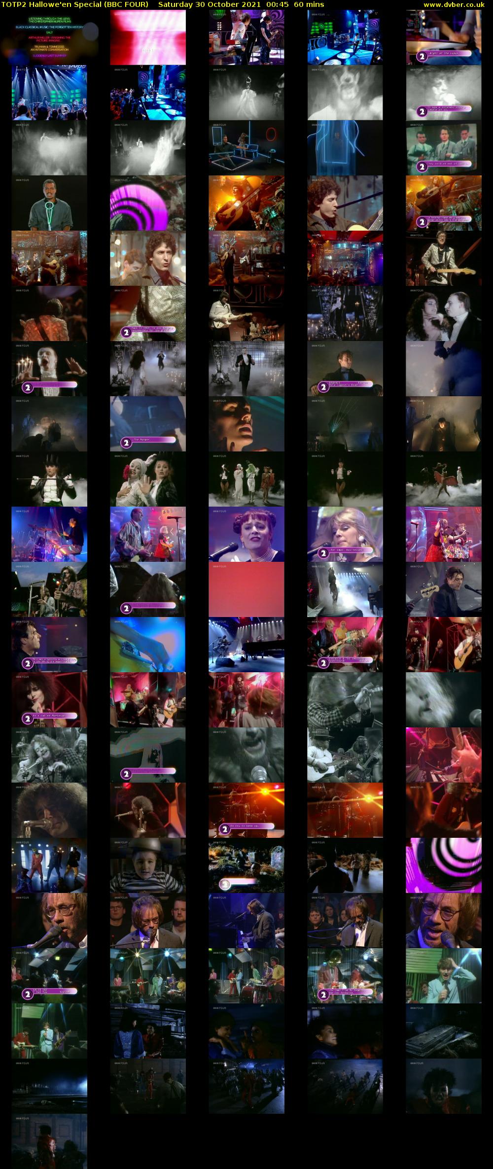 TOTP2 Hallowe'en Special (BBC FOUR) Saturday 30 October 2021 00:45 - 01:45