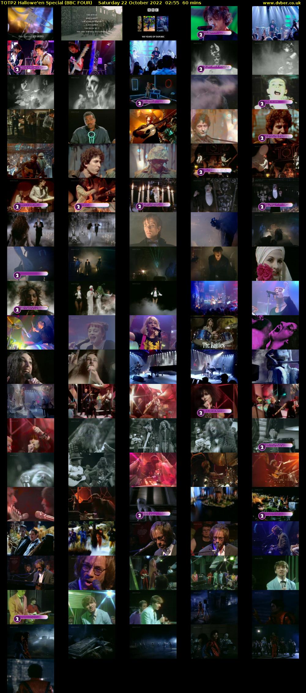 TOTP2 Hallowe'en Special (BBC FOUR) Saturday 22 October 2022 02:55 - 03:55