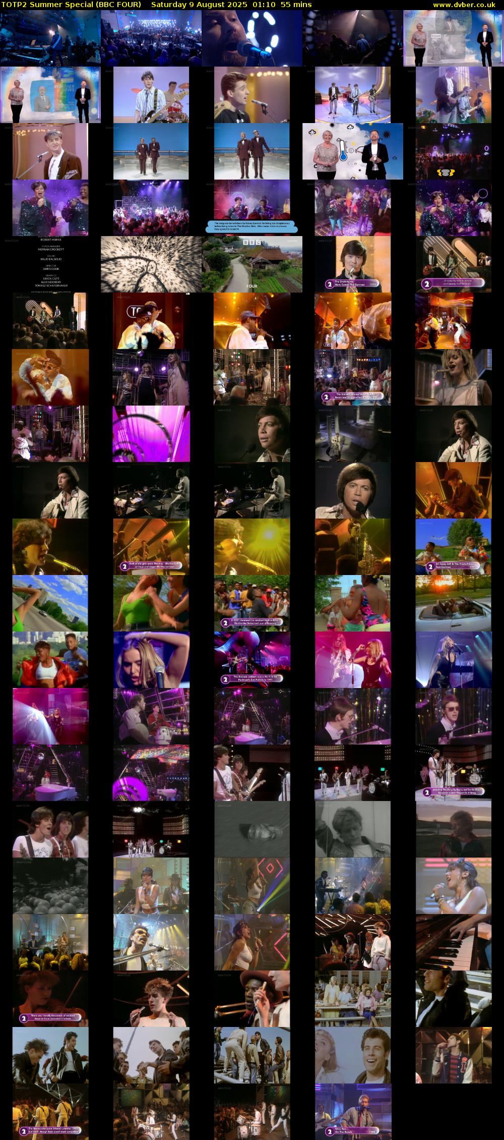 TOTP2 Summer Special (BBC FOUR) Saturday 9 August 2025 01:10 - 02:05