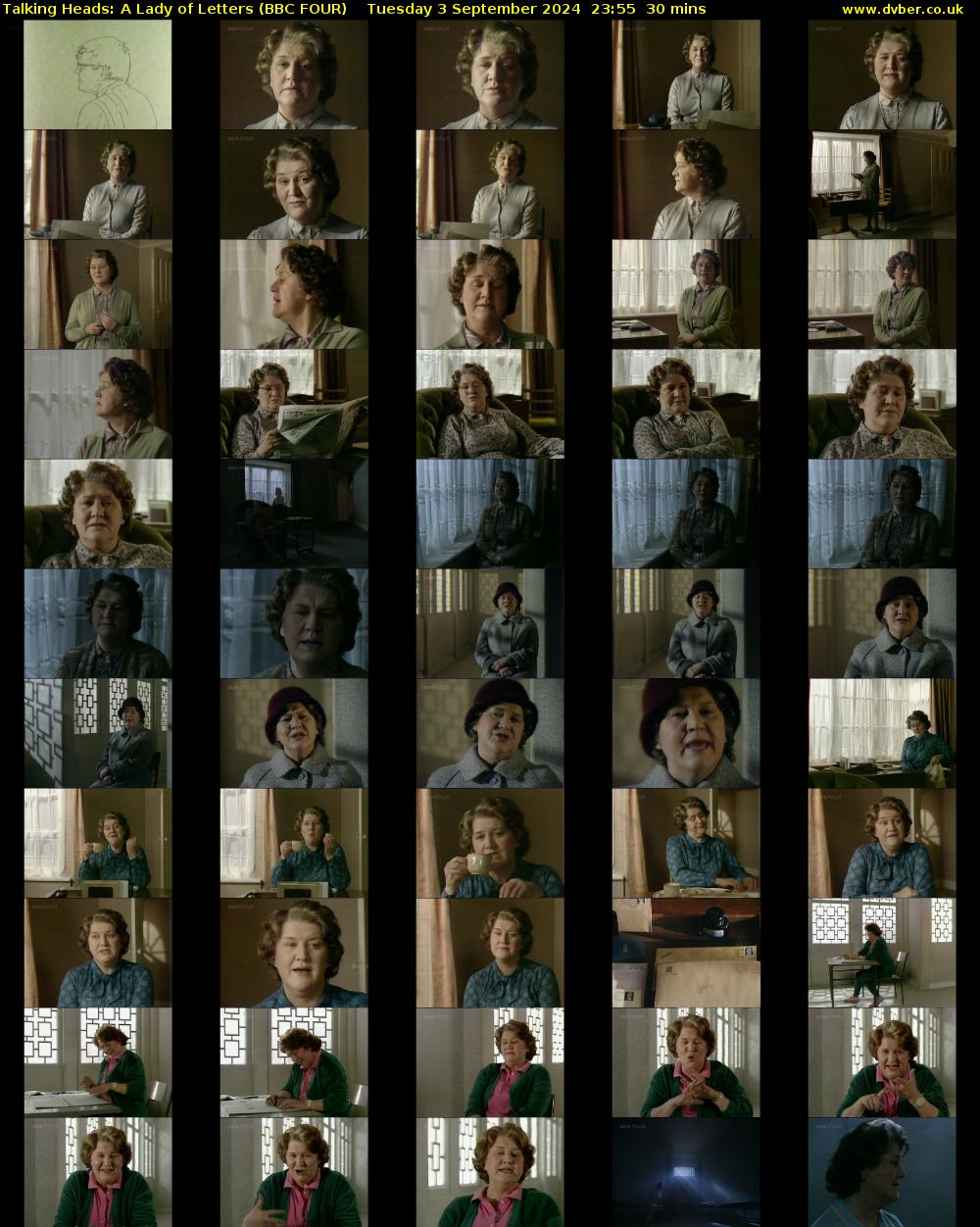 Talking Heads: A Lady of Letters (BBC FOUR) Tuesday 3 September 2024 23:55 - 00:25