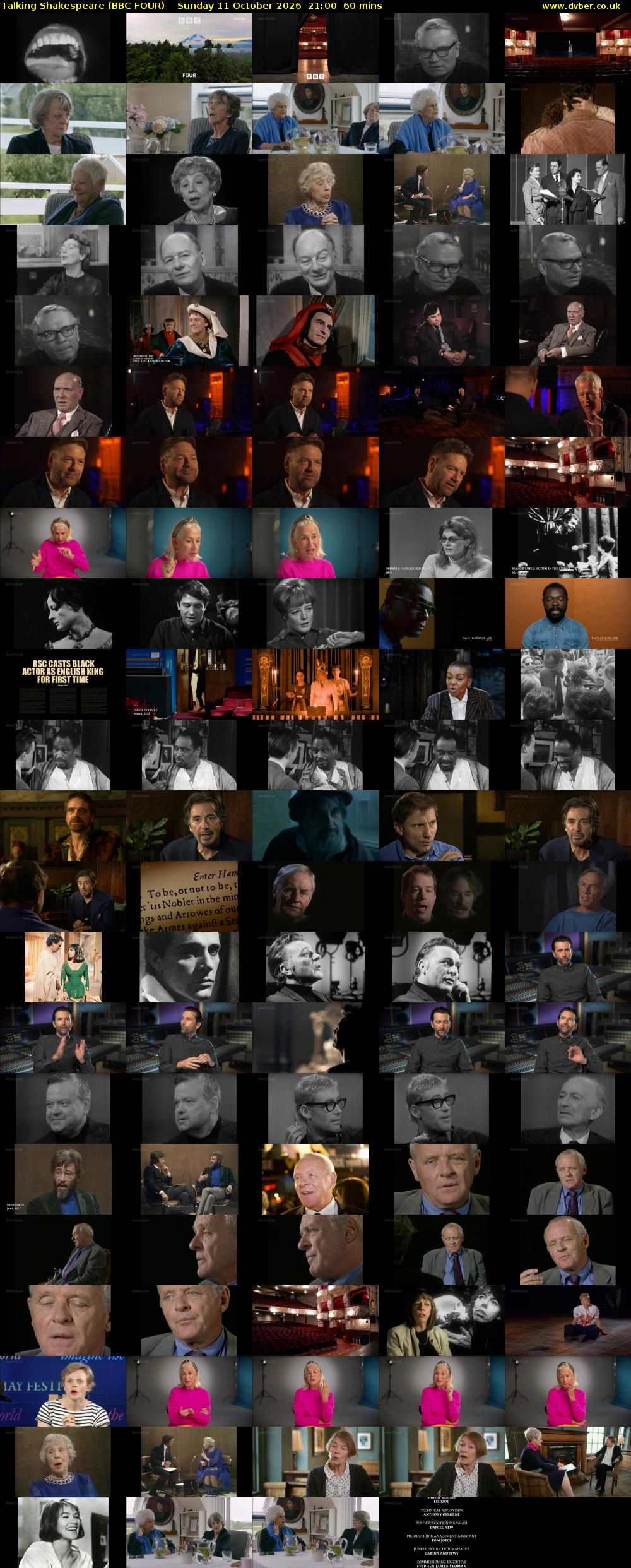 Talking Shakespeare (BBC FOUR) Sunday 11 October 2026 21:00 - 22:00