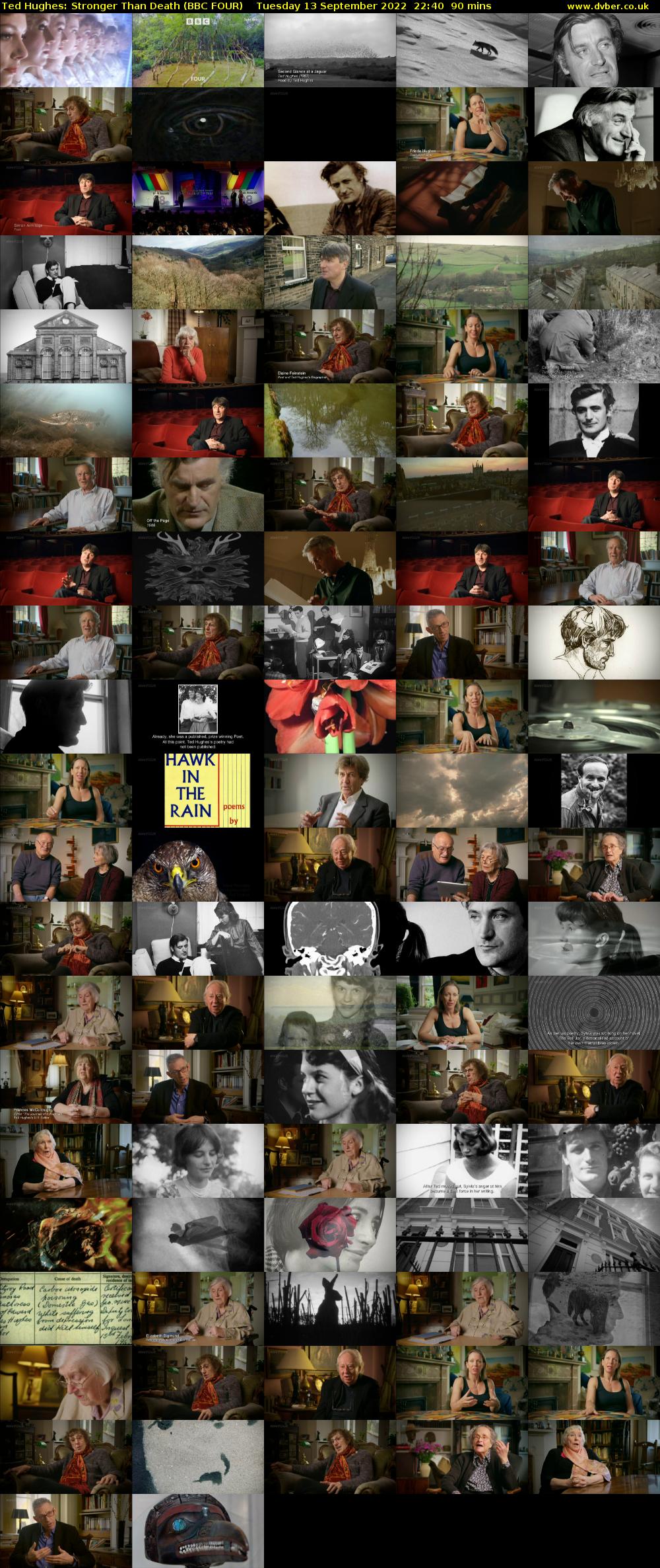 Ted Hughes: Stronger Than Death (BBC FOUR) Tuesday 13 September 2022 22:40 - 00:10
