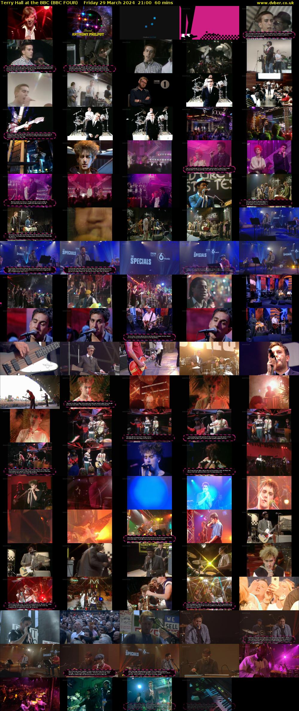 Terry Hall at the BBC (BBC FOUR) Friday 29 March 2024 21:00 - 22:00