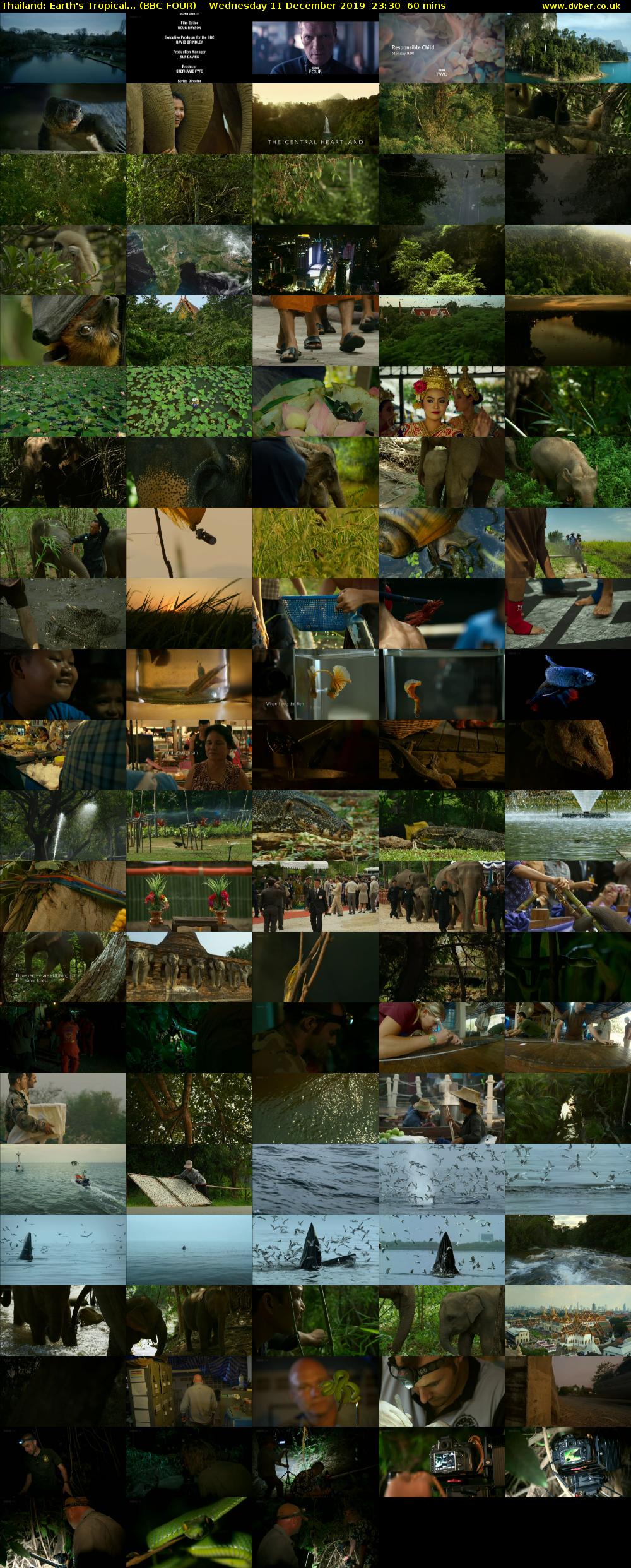 Thailand: Earth's Tropical... (BBC FOUR) Wednesday 11 December 2019 23:30 - 00:30