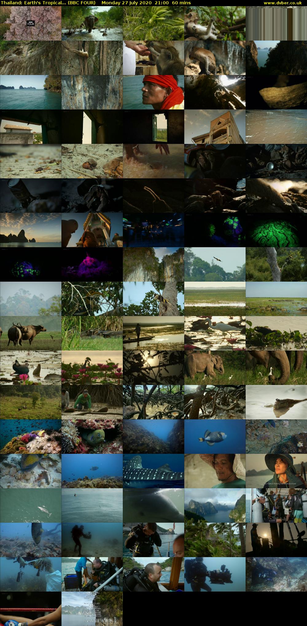 Thailand: Earth's Tropical... (BBC FOUR) Monday 27 July 2020 21:00 - 22:00