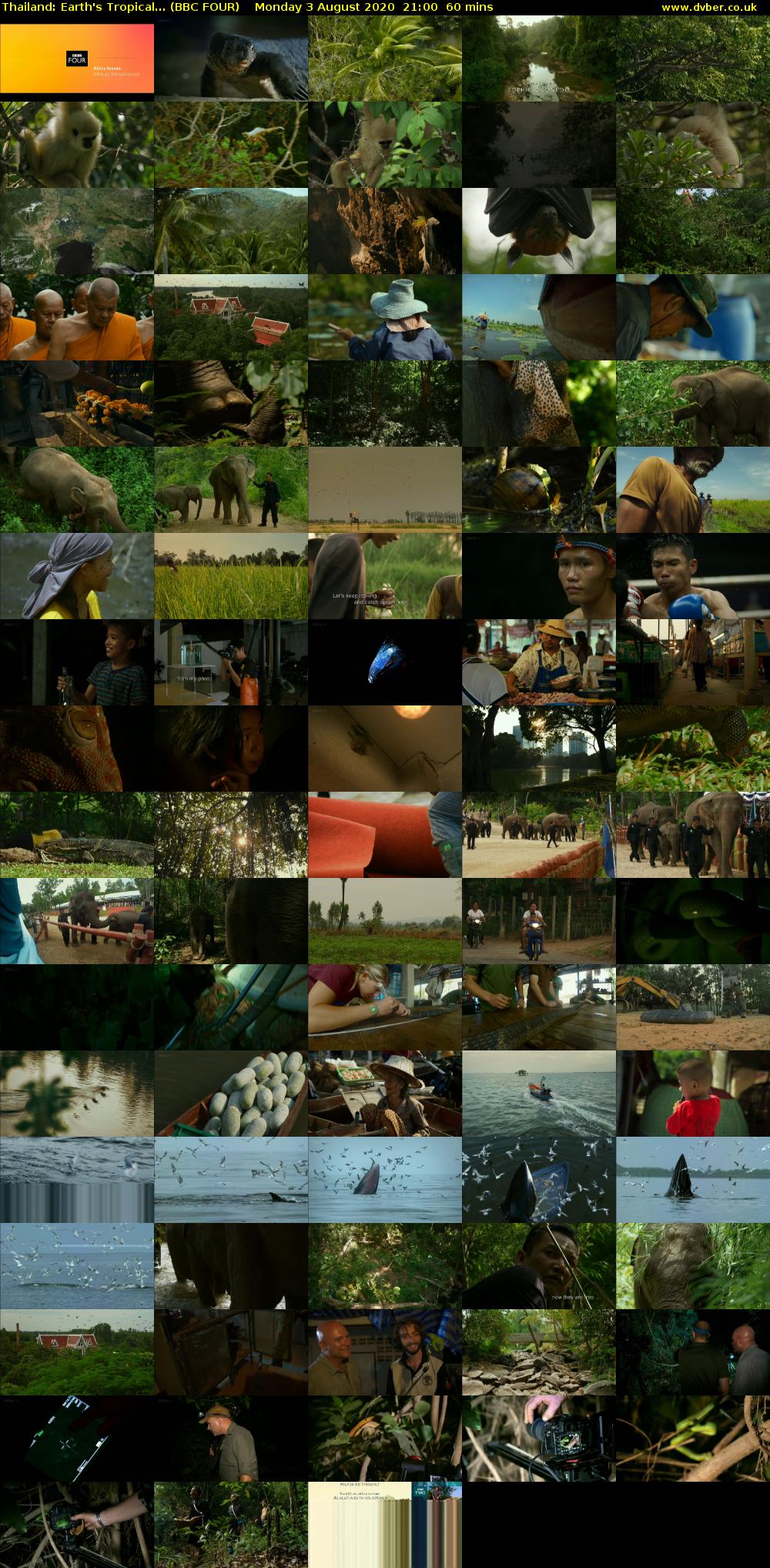 Thailand: Earth's Tropical... (BBC FOUR) Monday 3 August 2020 21:00 - 22:00