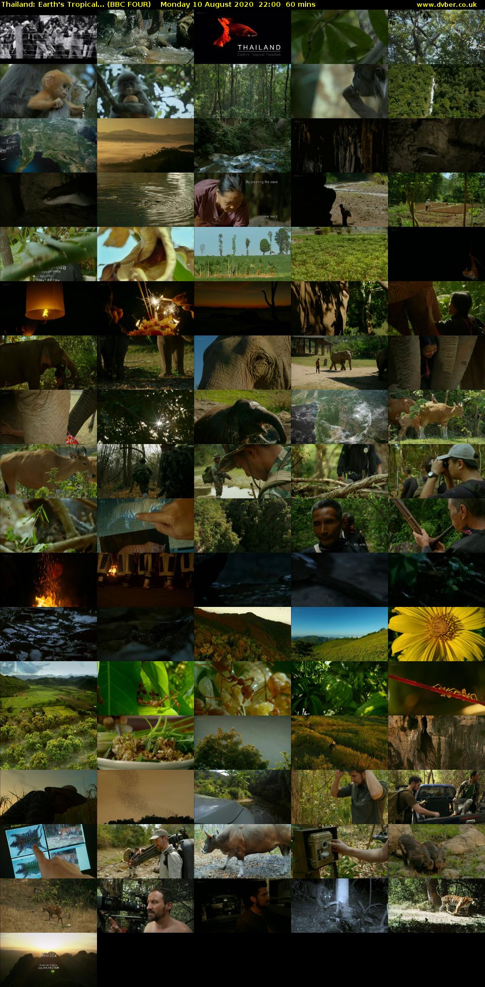 Thailand: Earth's Tropical... (BBC FOUR) Monday 10 August 2020 22:00 - 23:00