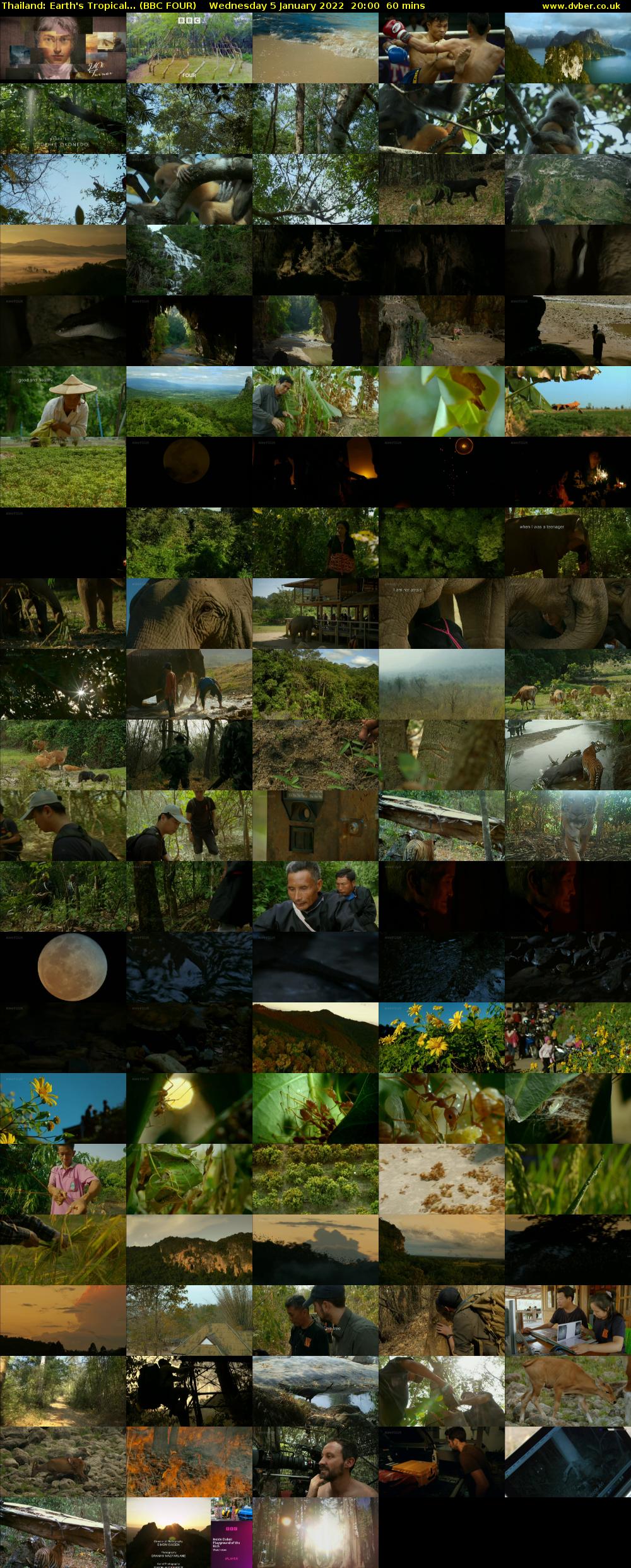 Thailand: Earth's Tropical... (BBC FOUR) Wednesday 5 January 2022 20:00 - 21:00