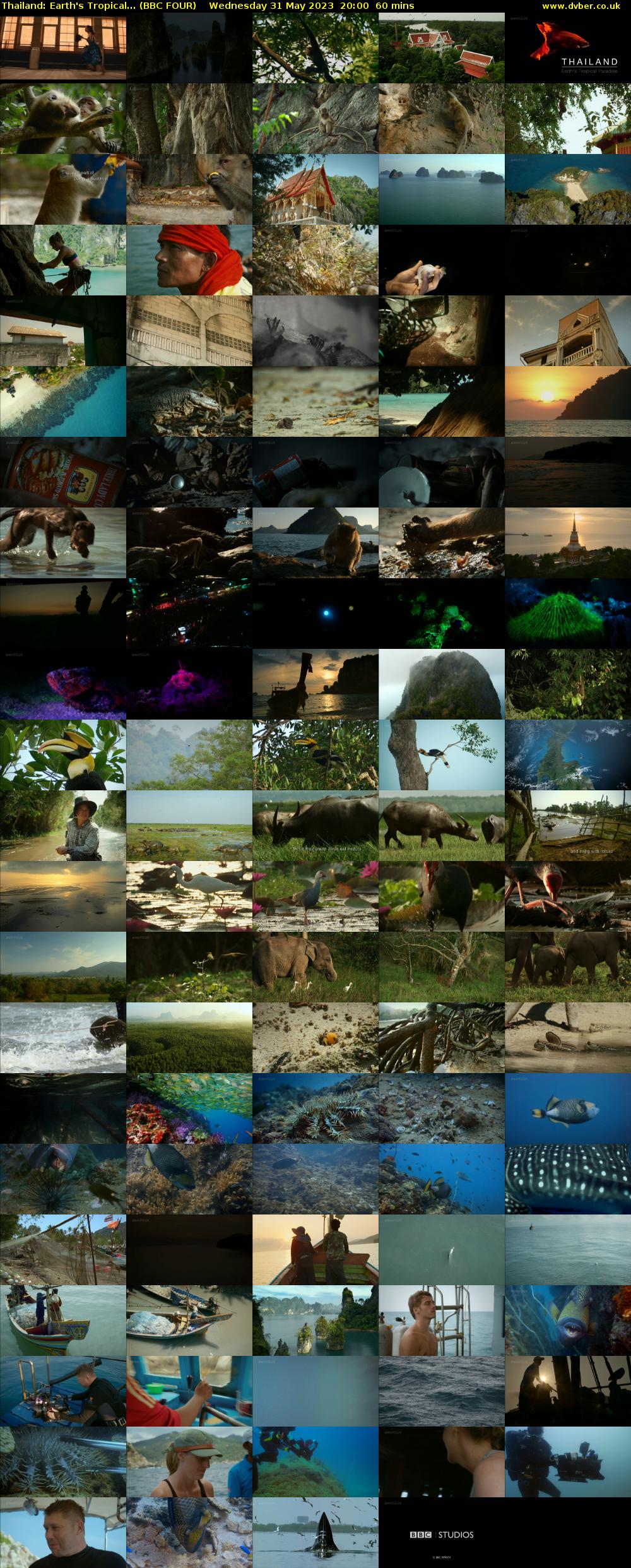 Thailand: Earth's Tropical... (BBC FOUR) Wednesday 31 May 2023 20:00 - 21:00