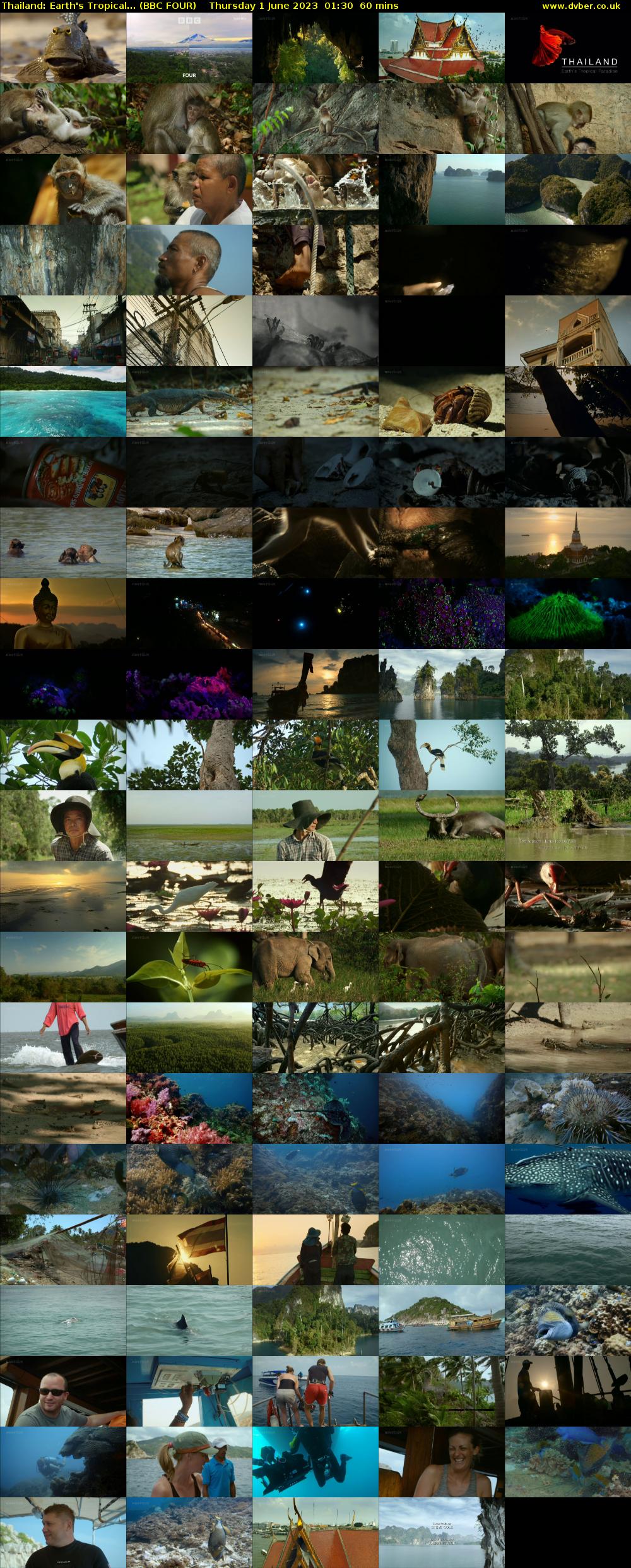 Thailand: Earth's Tropical... (BBC FOUR) Thursday 1 June 2023 01:30 - 02:30