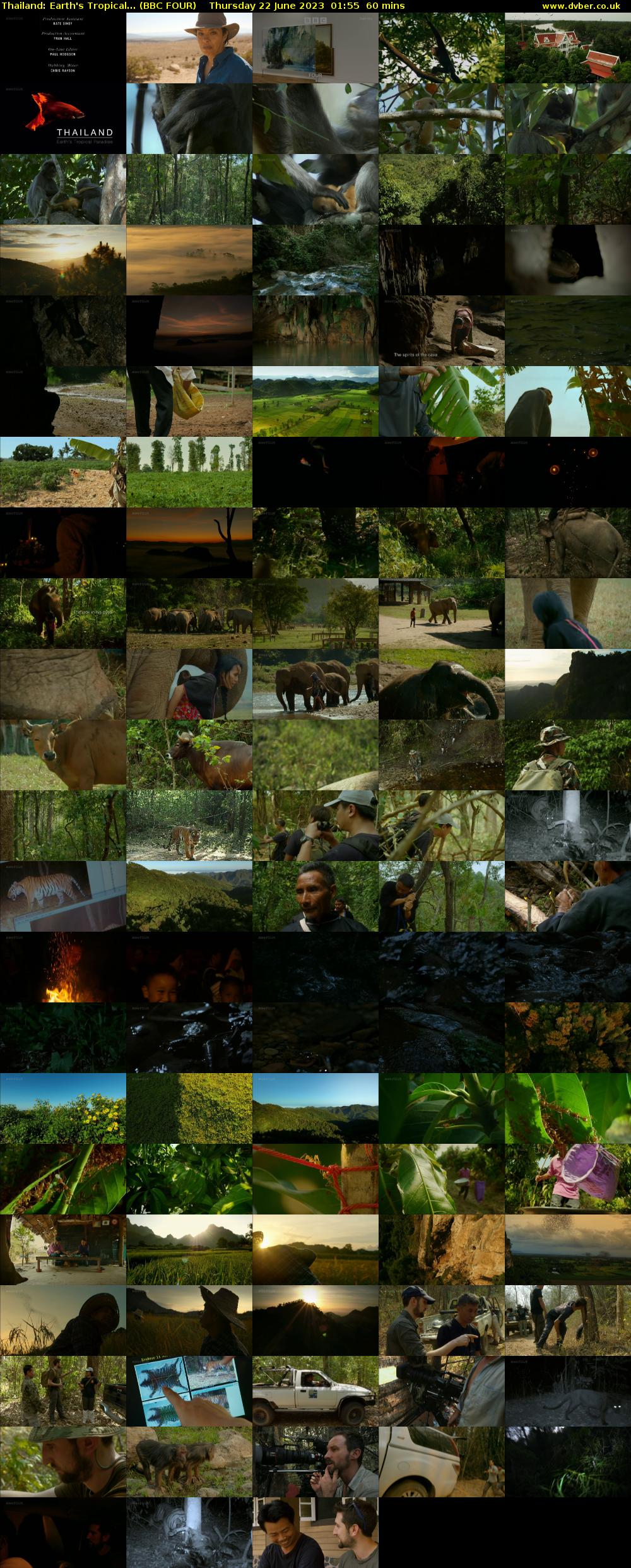 Thailand: Earth's Tropical... (BBC FOUR) Thursday 22 June 2023 01:55 - 02:55