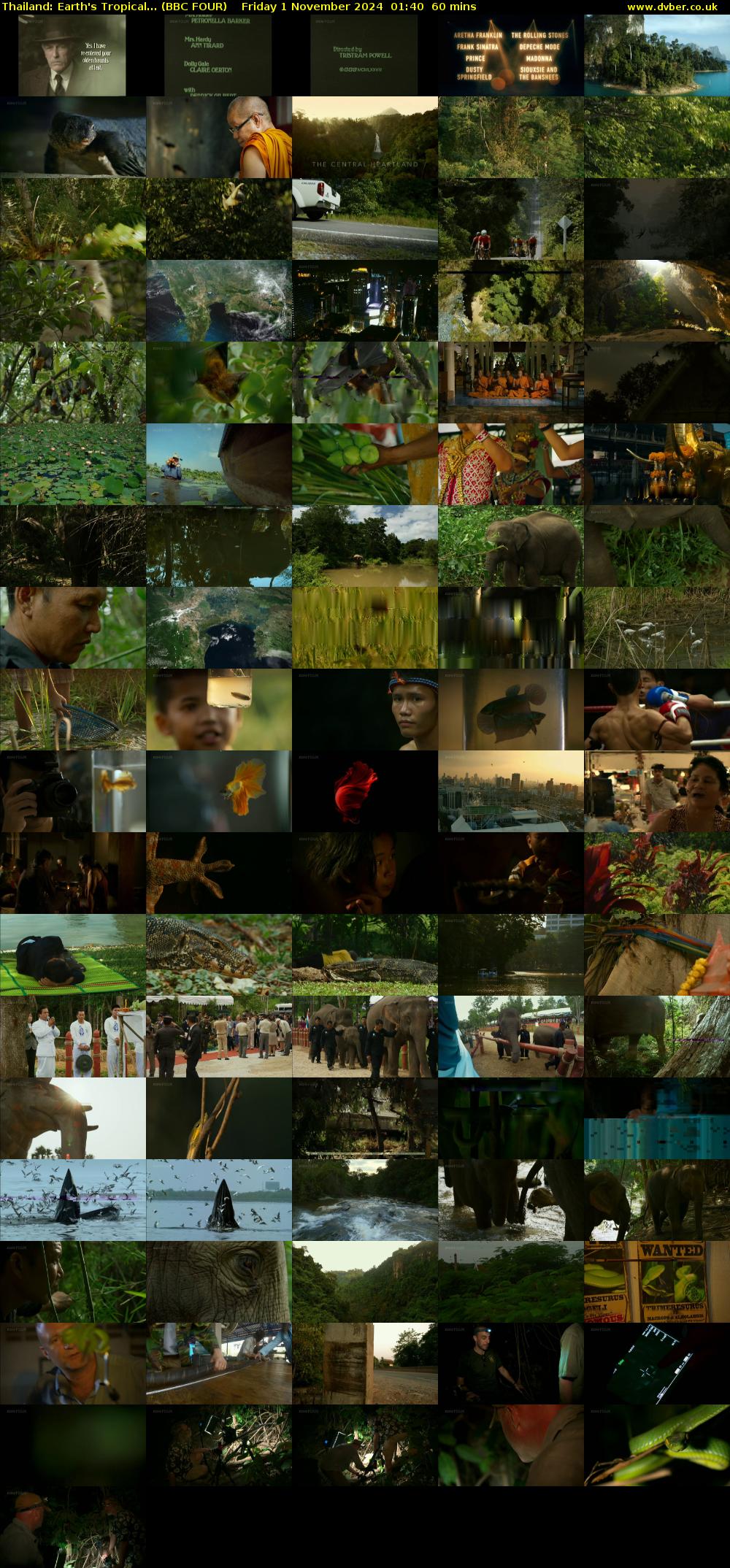 Thailand: Earth's Tropical... (BBC FOUR) Friday 1 November 2024 01:40 - 02:40