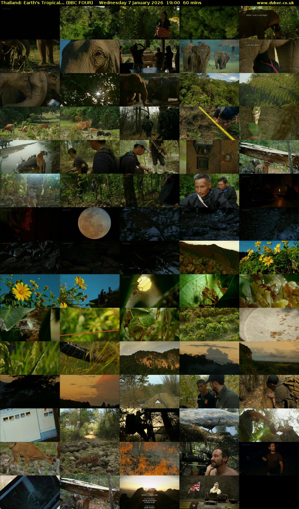 Thailand: Earth's Tropical... (BBC FOUR) Wednesday 7 January 2026 19:00 - 20:00