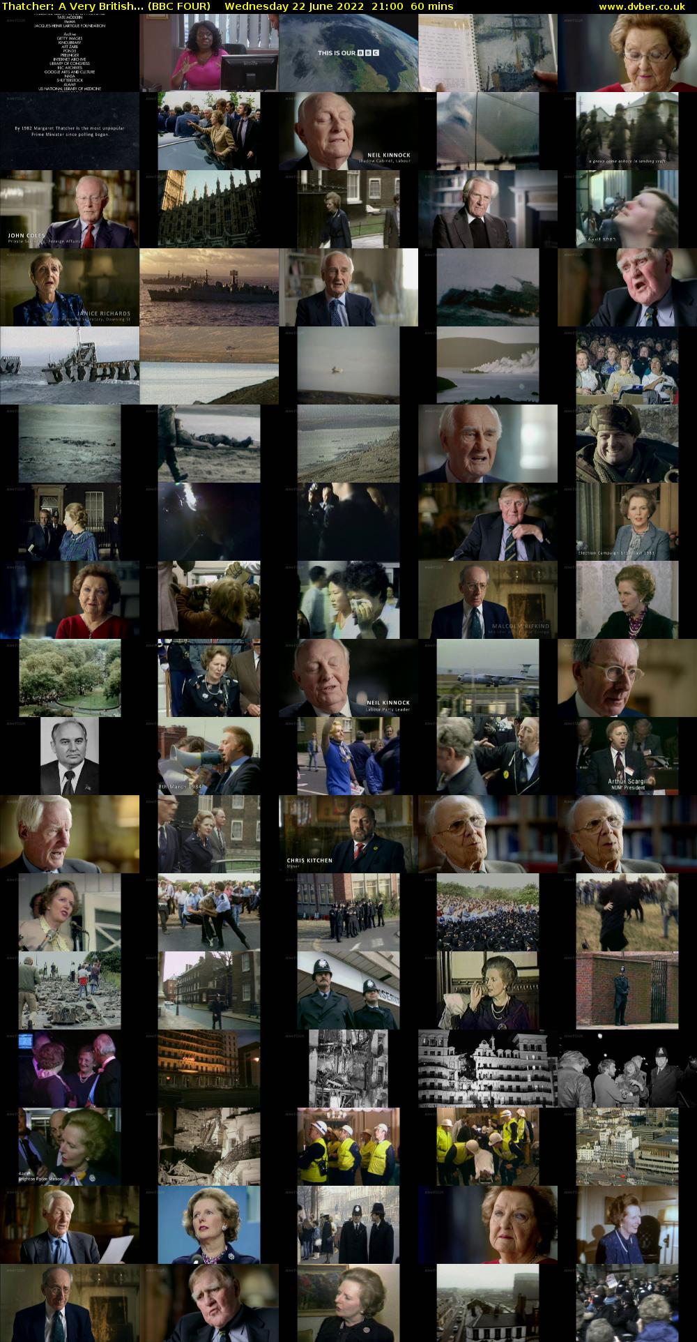 Thatcher: A Very British... (BBC FOUR) Wednesday 22 June 2022 21:00 - 22:00
