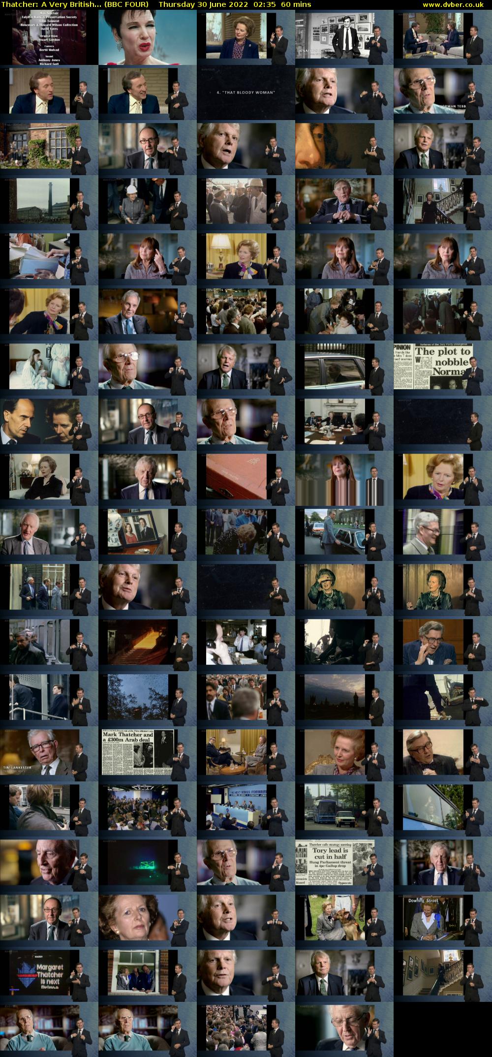 Thatcher: A Very British... (BBC FOUR) Thursday 30 June 2022 02:35 - 03:35