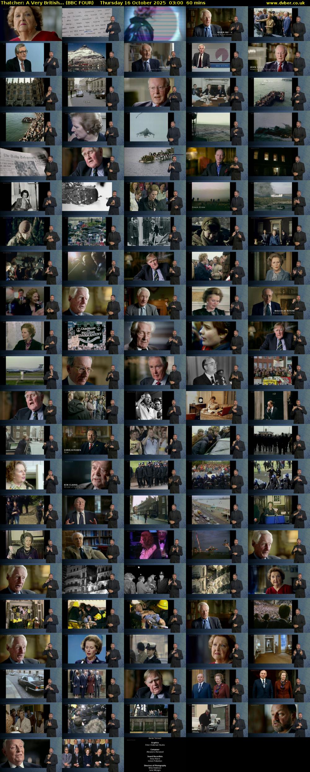 Thatcher: A Very British... (BBC FOUR) Thursday 16 October 2025 03:00 - 04:00
