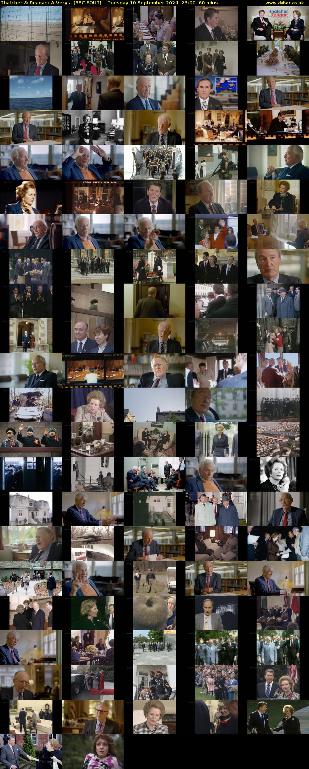 Thatcher & Reagan: A Very... (BBC FOUR) Tuesday 10 September 2024 23:00 - 00:00