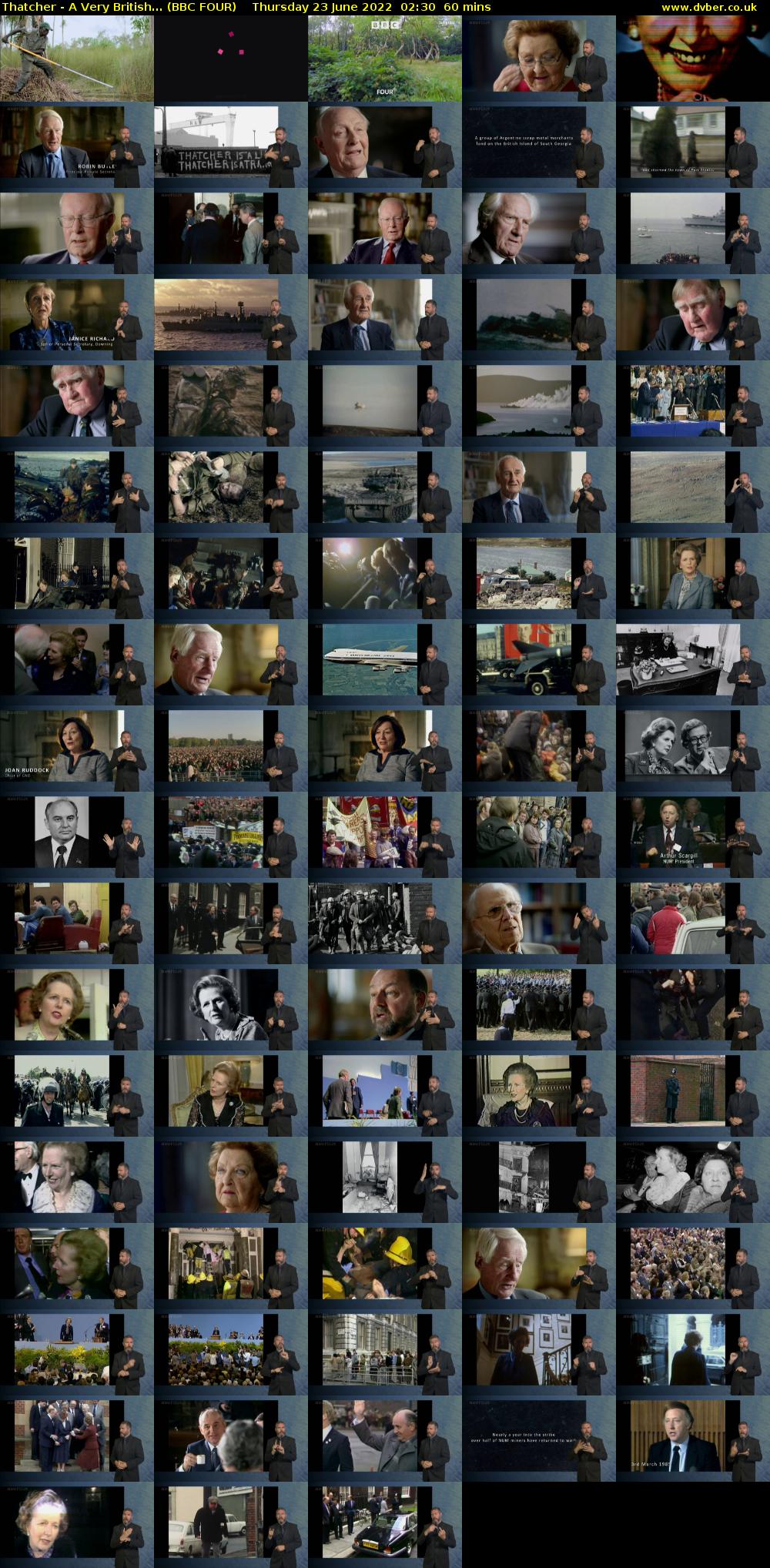 Thatcher - A Very British... (BBC FOUR) Thursday 23 June 2022 02:30 - 03:30