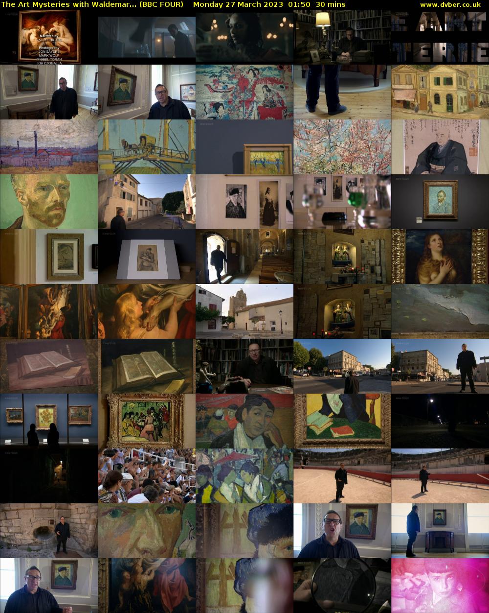 The Art Mysteries with Waldemar... (BBC FOUR) Monday 27 March 2023 01:50 - 02:20