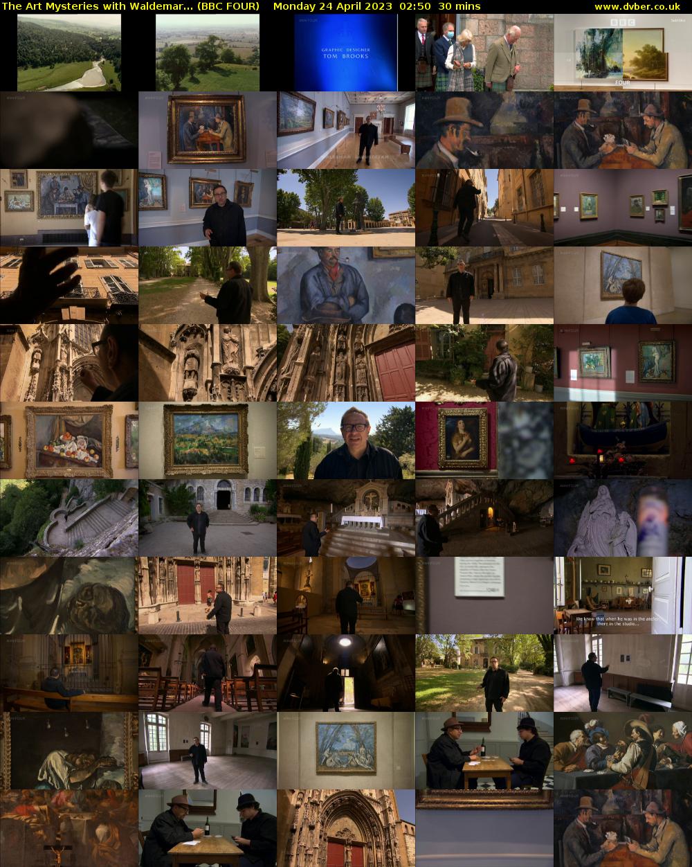The Art Mysteries with Waldemar... (BBC FOUR) Monday 24 April 2023 02:50 - 03:20