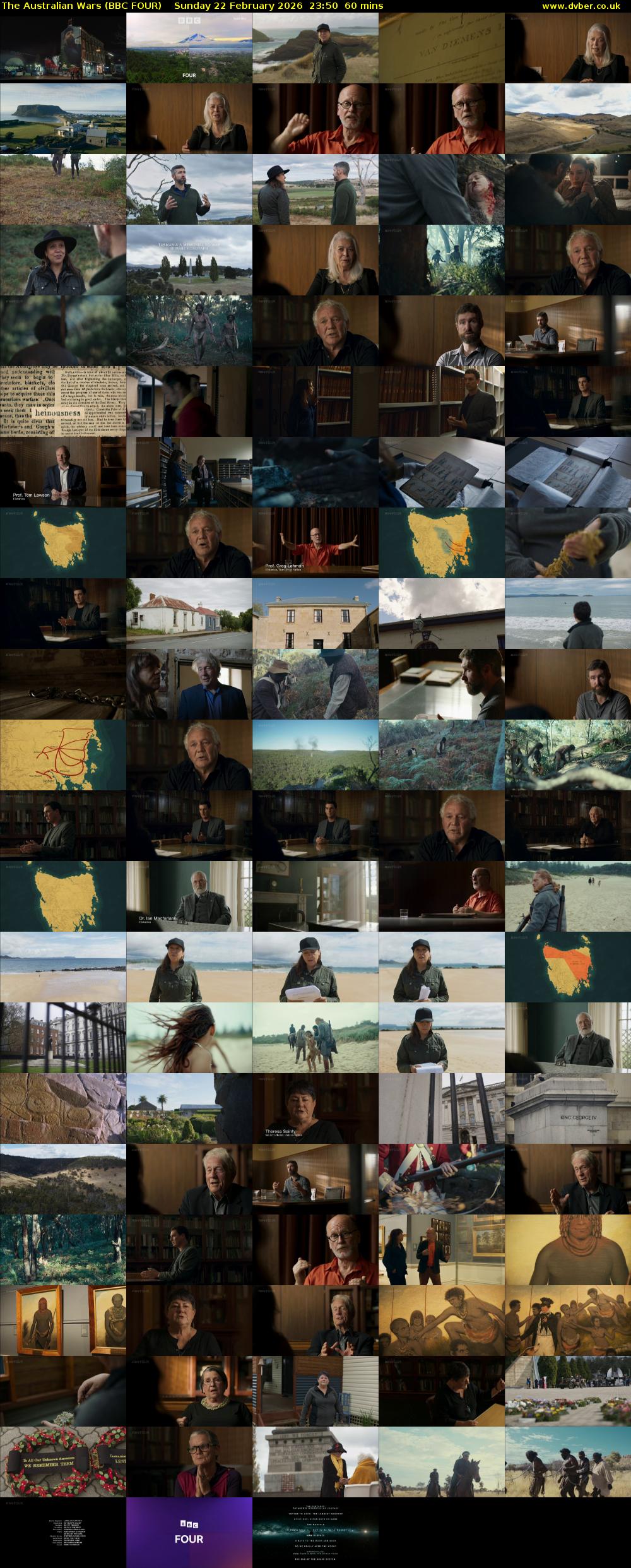 The Australian Wars (BBC FOUR) Sunday 22 February 2026 23:50 - 00:50