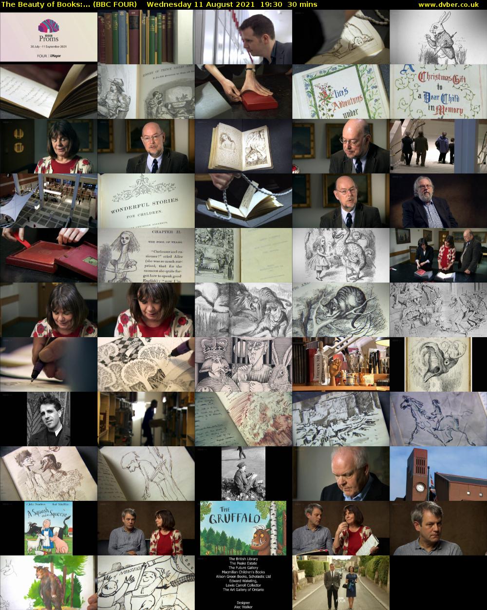 The Beauty of Books:... (BBC FOUR) Wednesday 11 August 2021 19:30 - 20:00